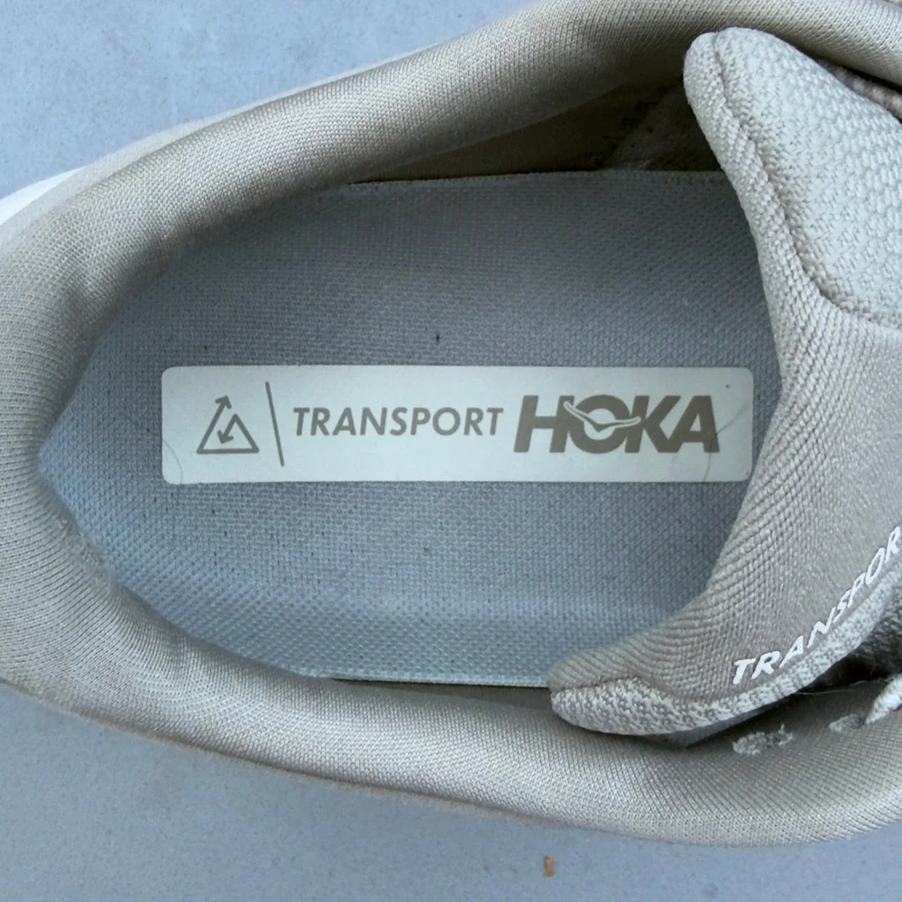 HOKA Transport Lifestyle Sneakers Eggshell Shifting Sand Beige Women 7.5